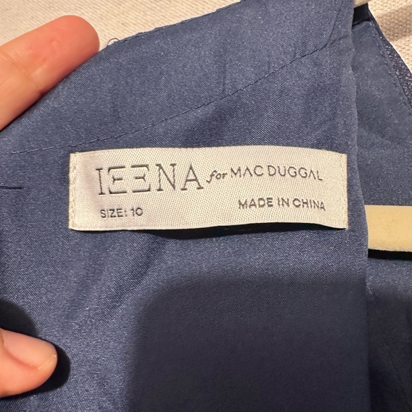 NWOT Ieena for Mac Duggal Tiered Skirt Shimmer Dress - size 10 - Picture 6 of 6